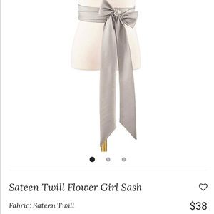 Dessy Group Sateen  Twill flower girl sash